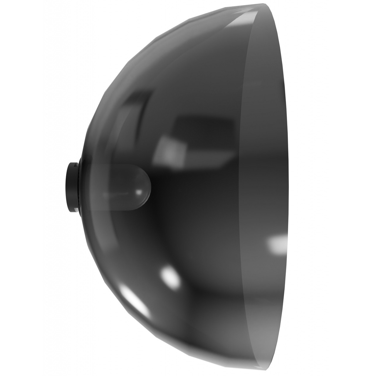AVENUE LIGHTING G102 Fremont Bowl Shape 1-Light in Black/Smoked Glass