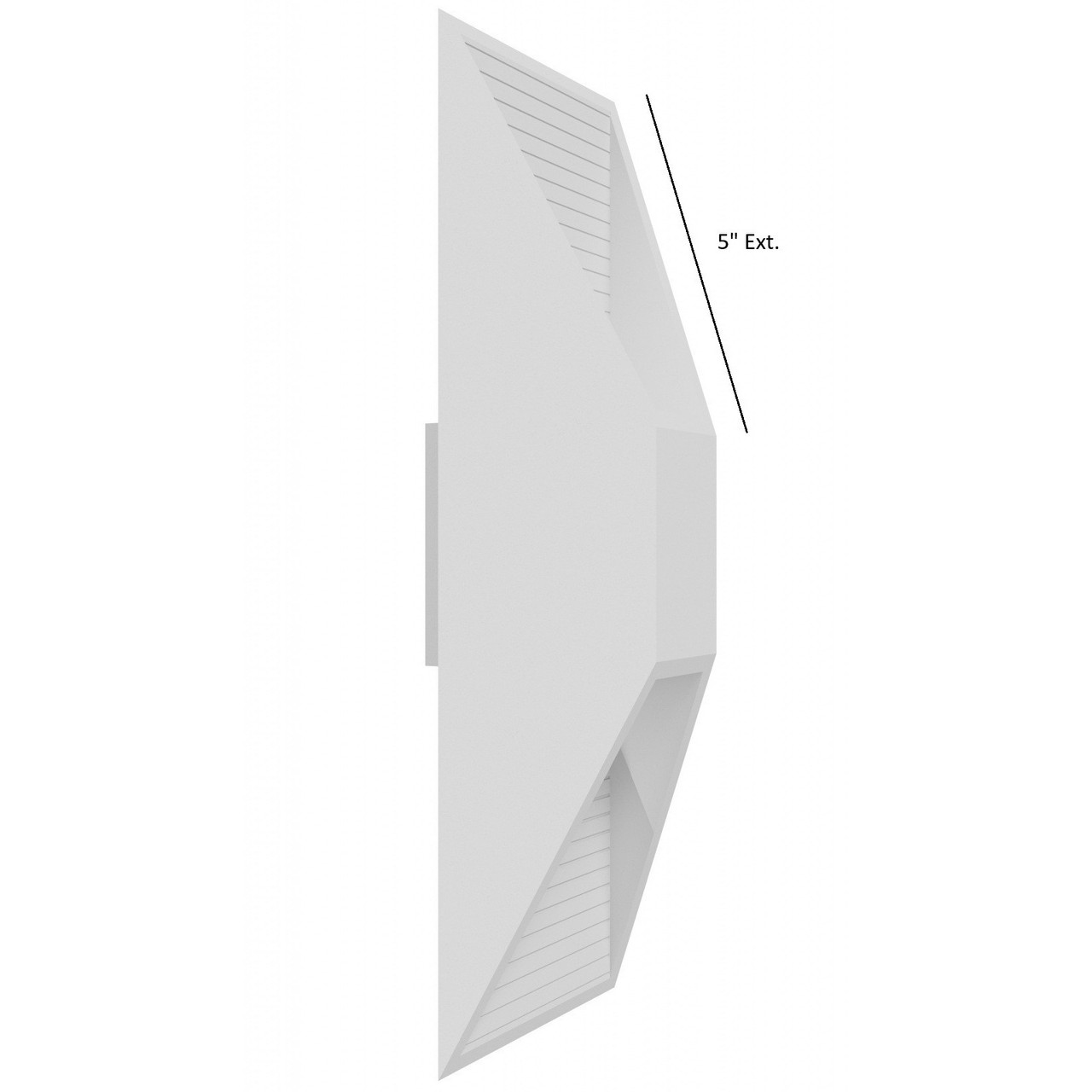 AVENUE LIGHTING HF1377-WHT Parker 18"H LED Wall Sconce in Paintable White Plaster