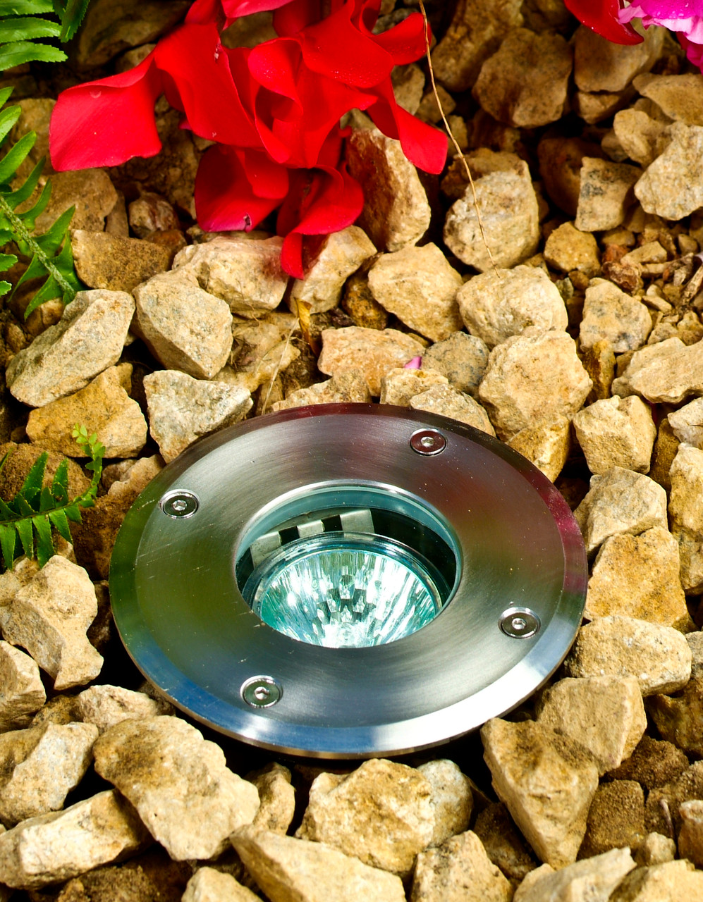 DABMAR LIGHTING LV314-SS Stainless Steel In-Ground Well Light with Adjustable Lamp, Stainless Steel