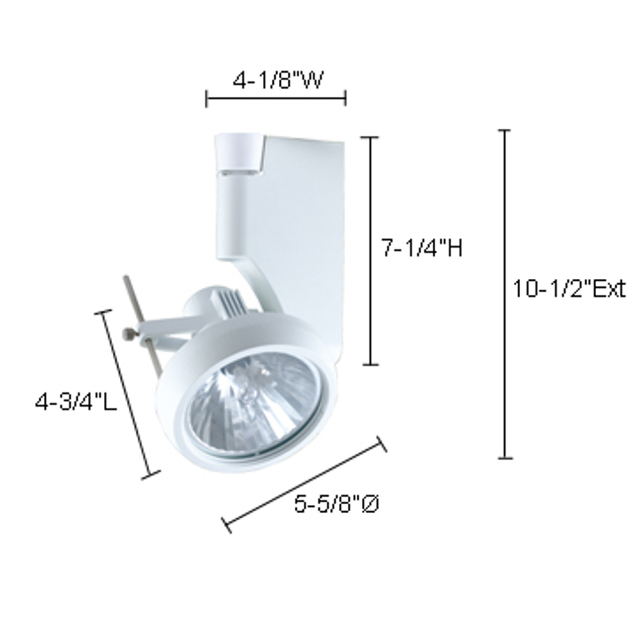 JESCO Lighting HMH270T6NF70-W ConTempo Series Metal Halide Track Light, White