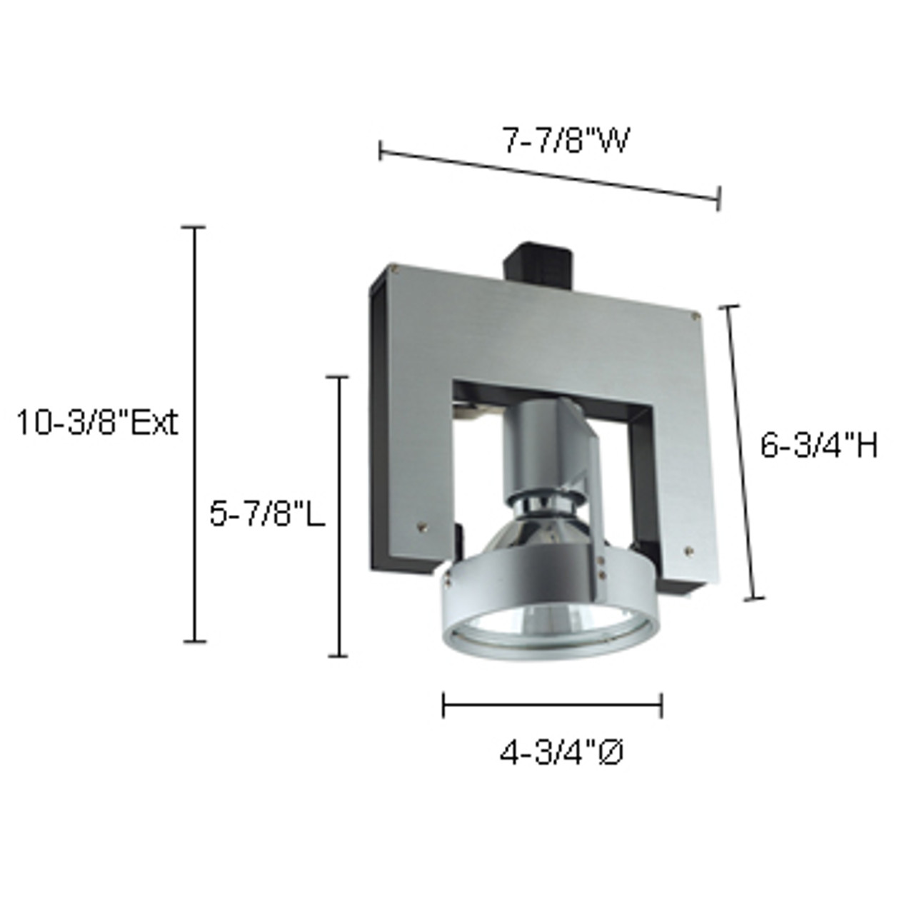 JESCO Lighting HMH702T6FL39A ConTempo Series Metal Halide Track Light, Aluminum