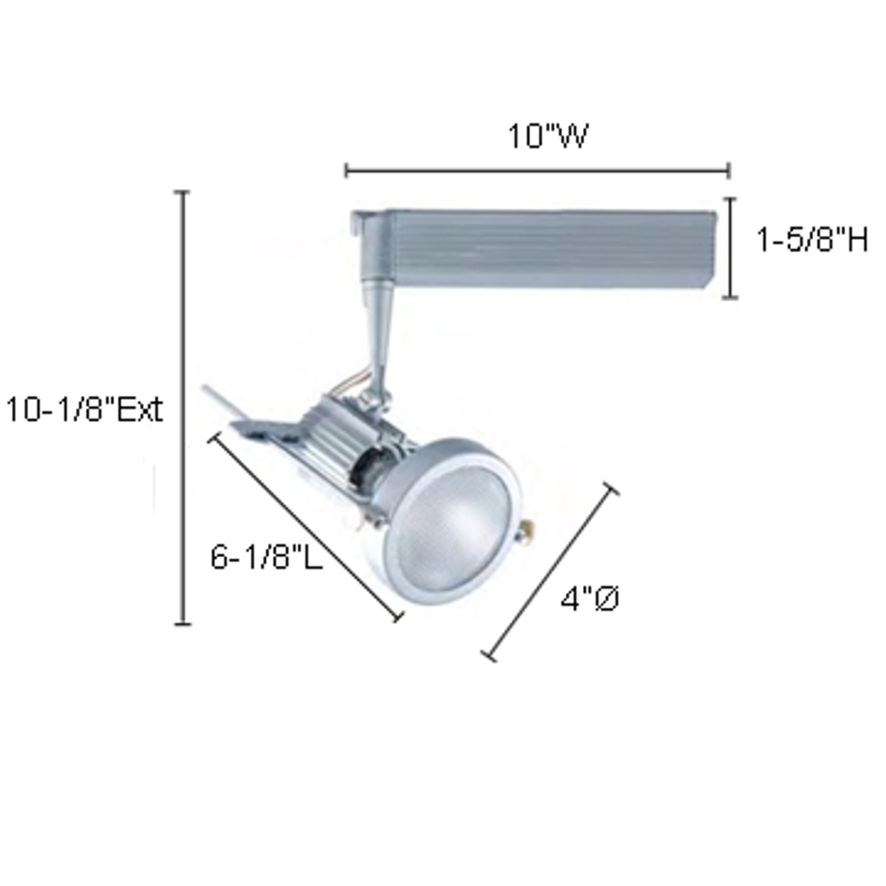 JESCO Lighting HMH901P30391B ConTempo Series Metal Halide Track Light, Black