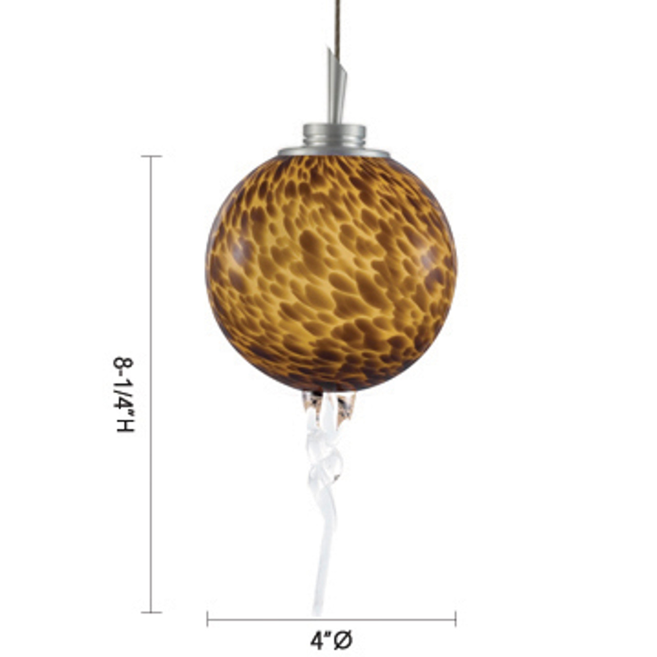 JESCO Lighting QAP221-BU/CH TORI Low Voltage Quick Adapt Pendant