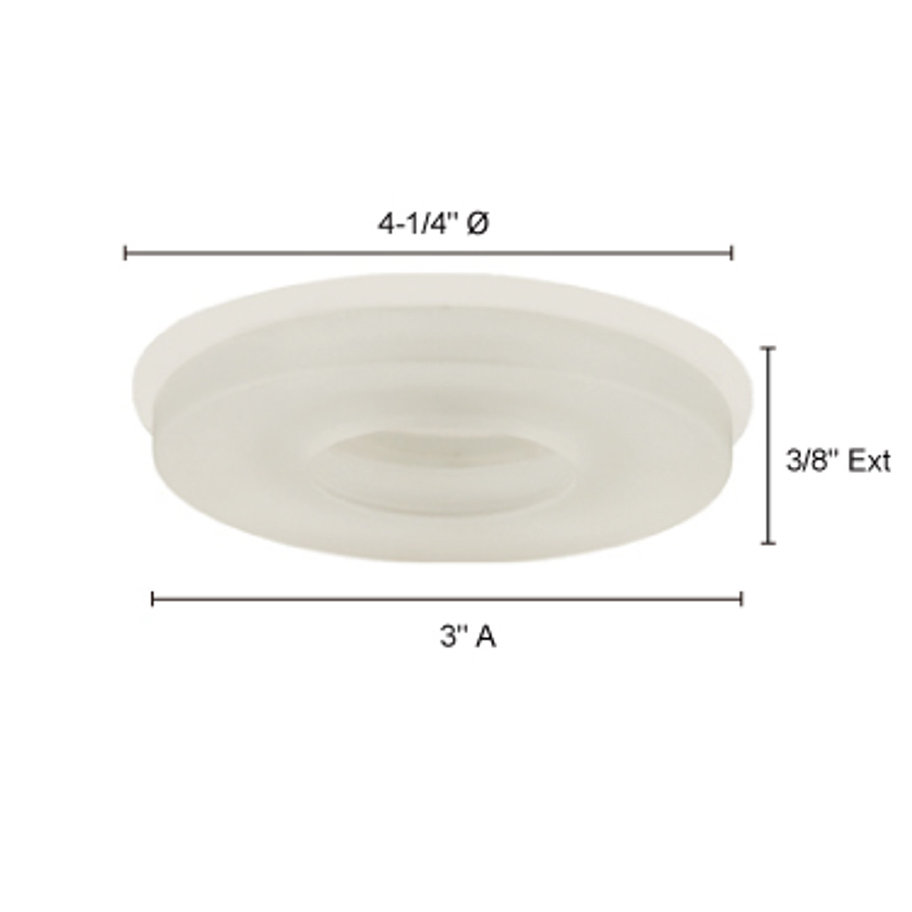JESCO Lighting TM320FR TM320 3" Aperture Low Voltage Glass Disk Trim, Frosted JESCO Lighting TM320FR TM320 3" Aperture Low Voltage Glass Disk Trim, Frosted