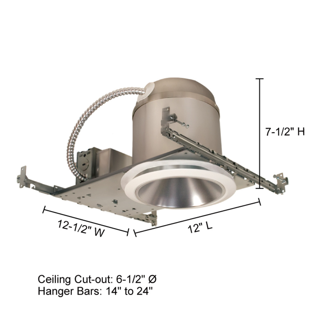 JESCO Lighting RLH-6015N-IC-40 14.4W 6" Aperture New Construction - IC Airtight, 4000K