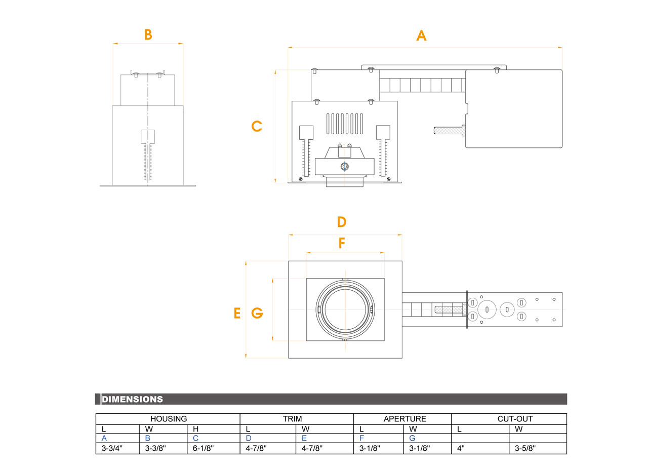 JESCO Lighting MMGR1650-1EWB 1-Light Linear Remodel (Low Voltage), White Trim, Black Gimbal, Black Interior