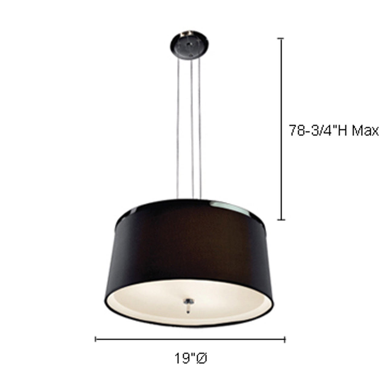 JESCO Lighting PD618-1B Envisage Leila Pendant, Frosted Diffuser, Aluminum with Chrome Accent