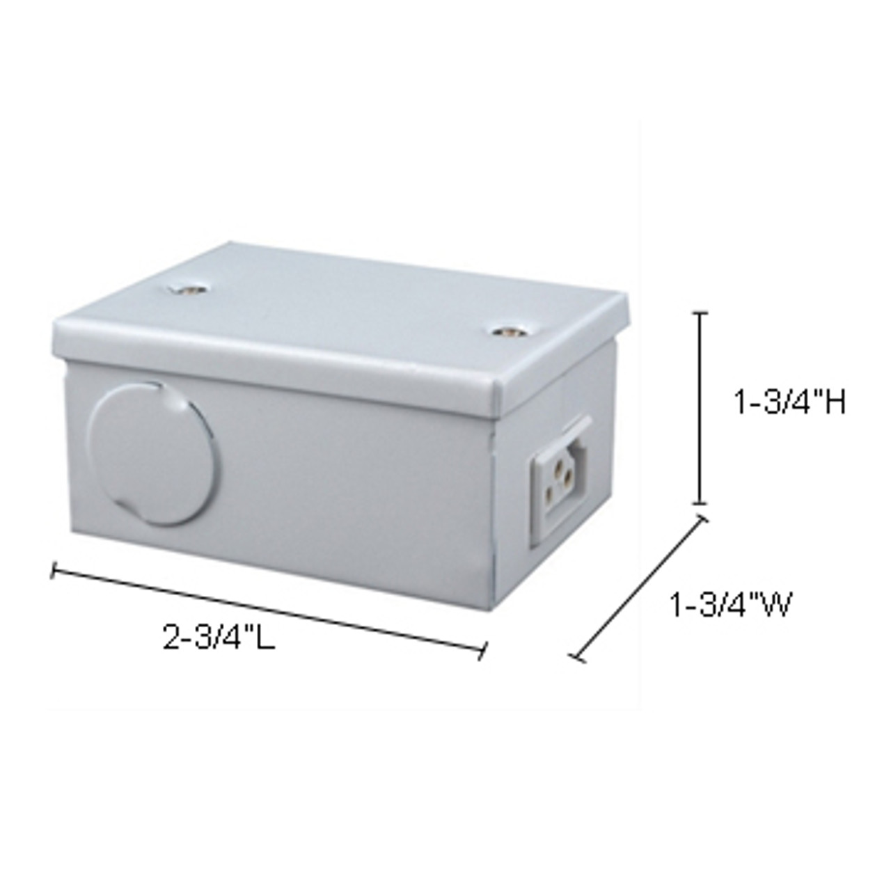 JESCO Lighting SG-BM Sleek Plus Commercial Grade Metal Hardwire Box ,Enables fixtures to be controlled by wall switch