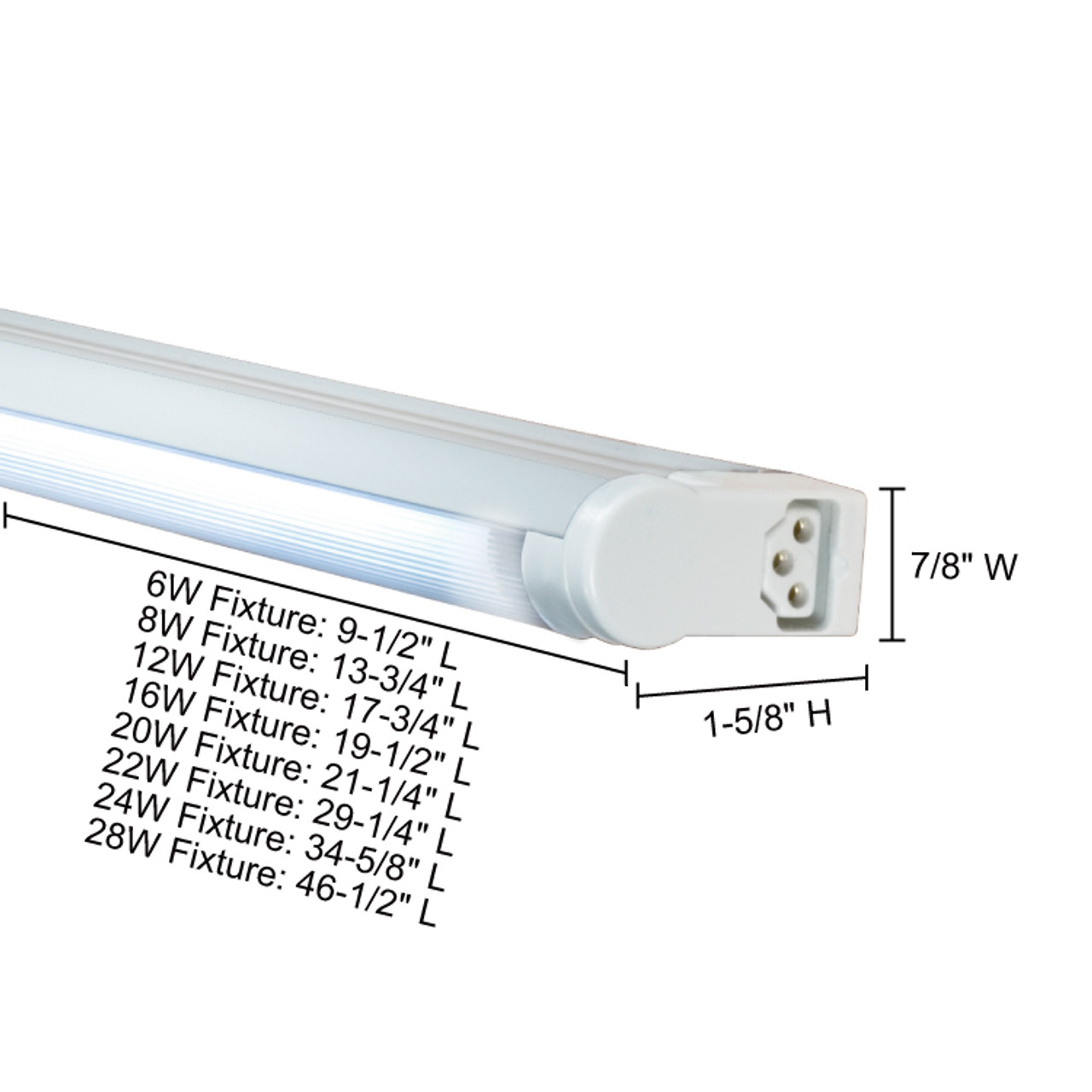 JESCO Lighting SG4A-28/RD-W Sleek Plus Grounded 28W T4 Bi-Pin Linear Fluorescent, Red, White