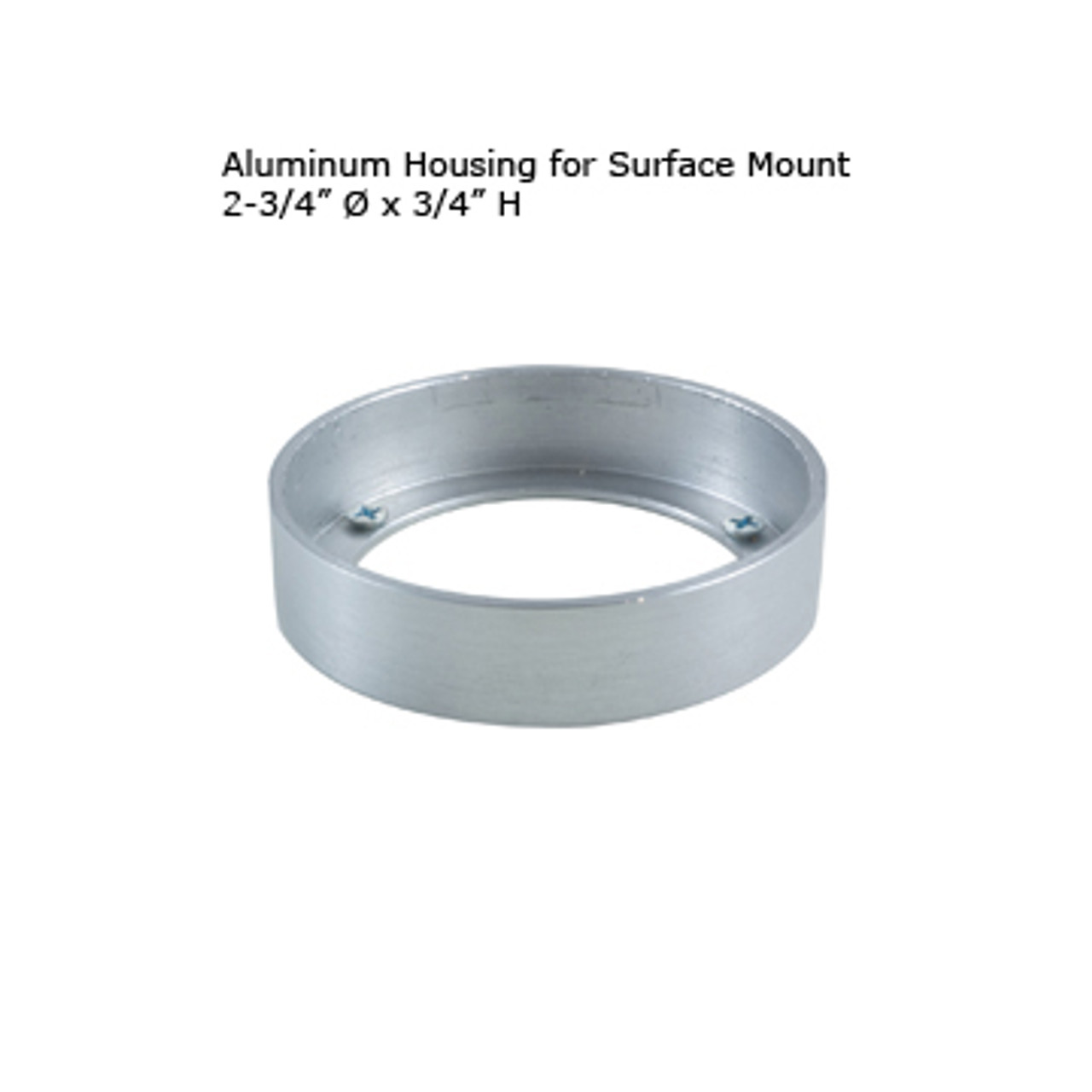 JESCO Lighting PKH600C LED Slim Disk Surface Mount Aluminum Housing for PK613LED and PK713LED, Brushed Aluminum JESCO Lighting PKH600C LED Slim Disk Surface Mount Aluminum Housing for PK613LED and PK713LED, Brushed Aluminum