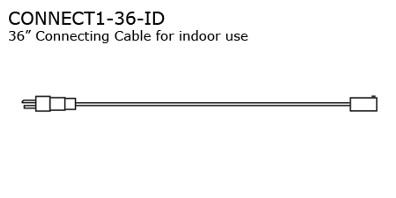 JESCO Lighting CONNECT1-36-ID 36" Connecting Cable , Black