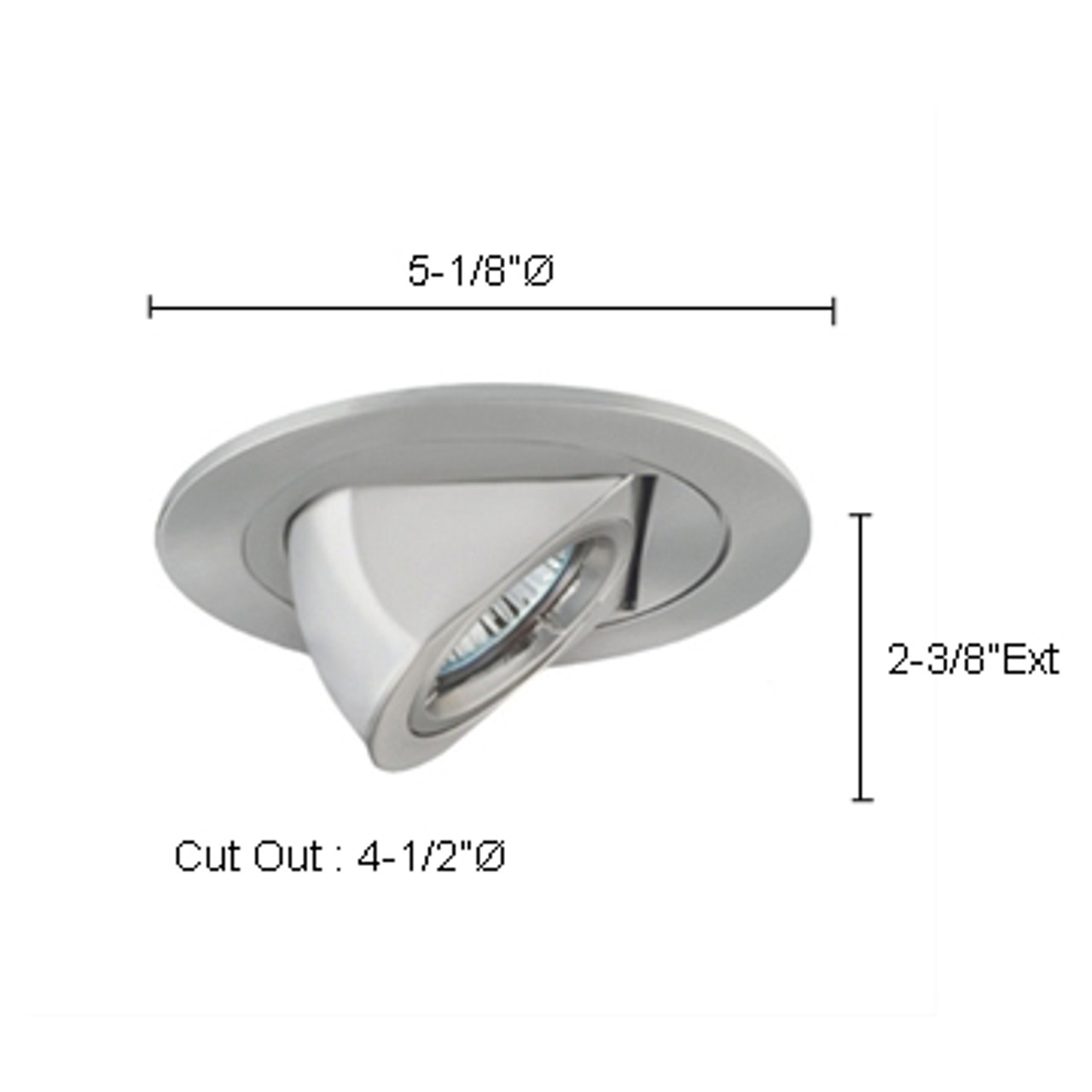 JESCO Lighting RH51WH Mini Recessed Round Telescope (Die Cast Aluminum) Includes 18?ö Lead Wire and AMP Connector, White