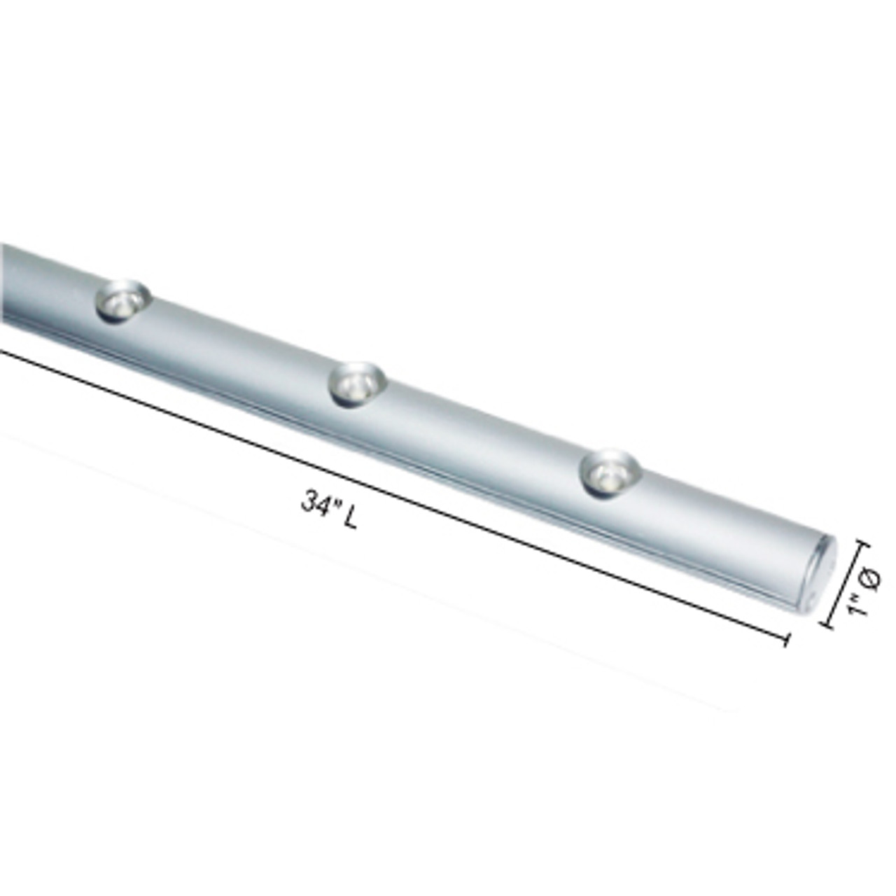 JESCO Lighting SD100CC366030-S 30W 36?ö LED Corvi Linear, 3000K, Silver