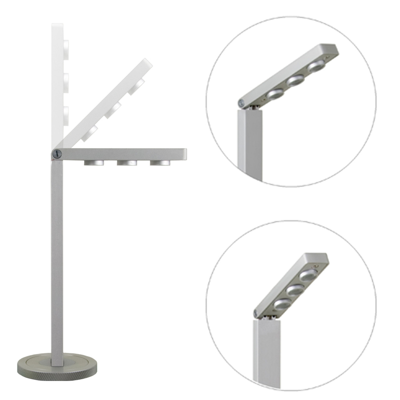 JESCO Lighting SD107CC082530S 4.5W 8?ö LED Mizar Pole, 3000K, Silver