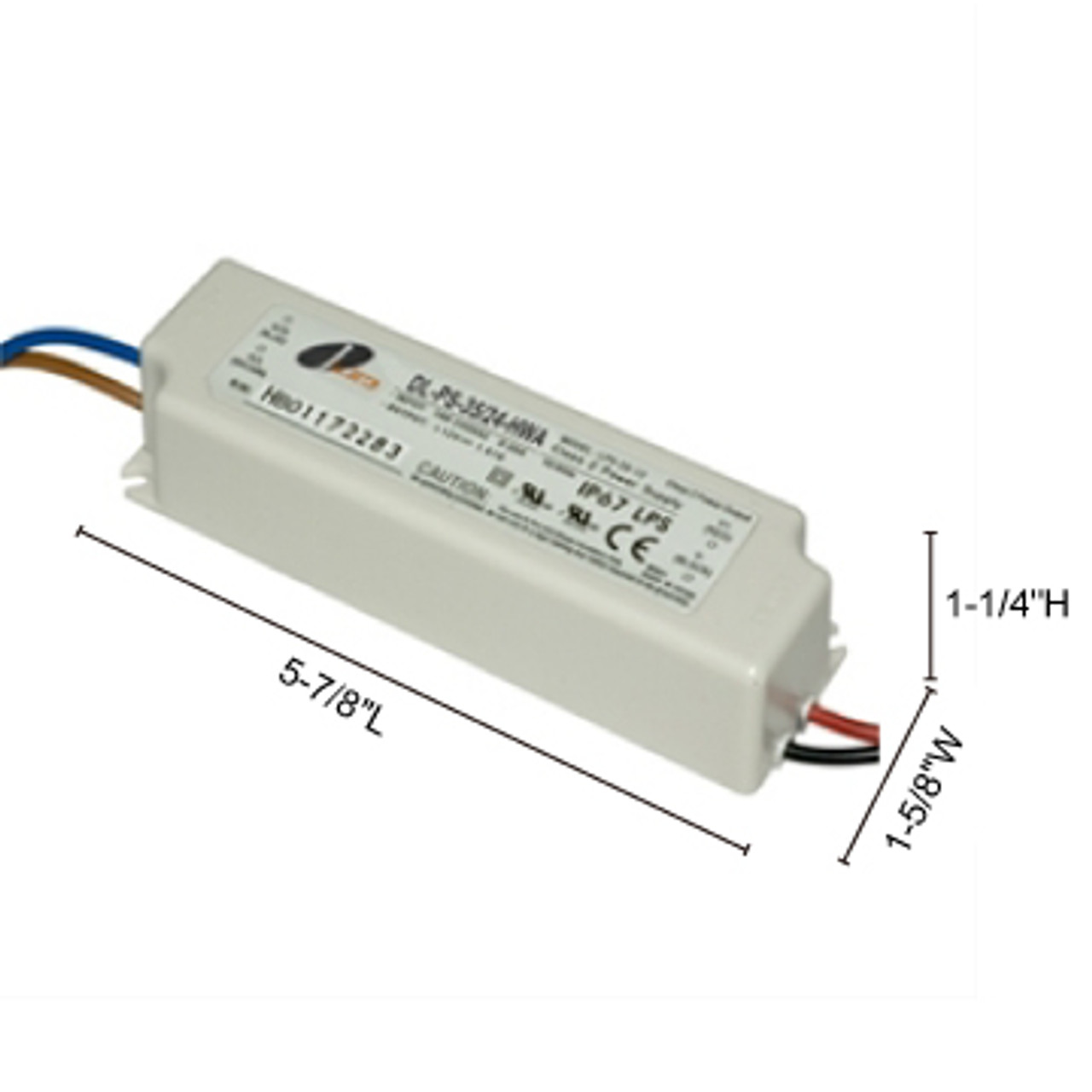 JESCO Lighting DL-PS-35/24-HWA 35W 24V DC Hardwire Power Supply., White