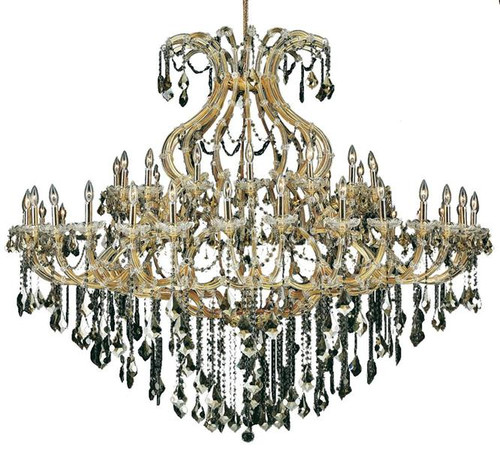 ELEGANT LIGHTING 2800G72G-GT/RC  Maria Theresa 49-Light Foyer/Hallway, Gold