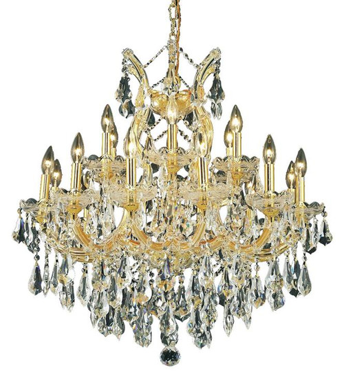 ELEGANT LIGHTING 2801D30G/RC  Maria Theresa 19-Light Dining Room, Gold