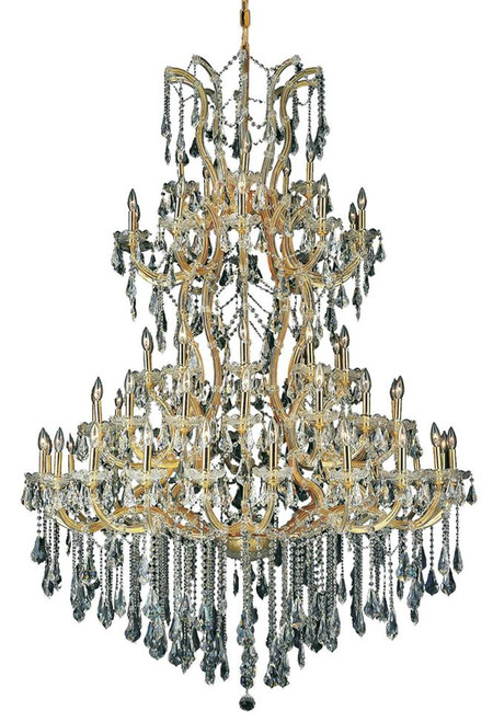 ELEGANT LIGHTING 2801G54G/RC  Maria Theresa 61-Light Foyer/Hallway, Gold