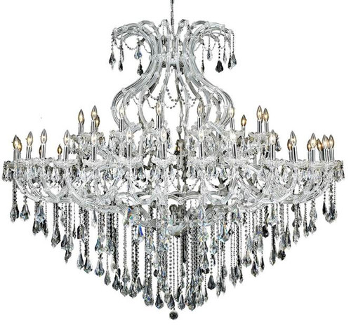 ELEGANT LIGHTING 2801G72C/RC  Maria Theresa 49-Light Foyer/Hallway, Chrome