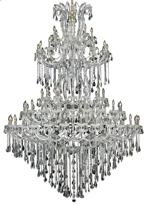 ELEGANT LIGHTING 2801G96C/RC  Maria Theresa 85-Light Foyer/Hallway, Chrome
