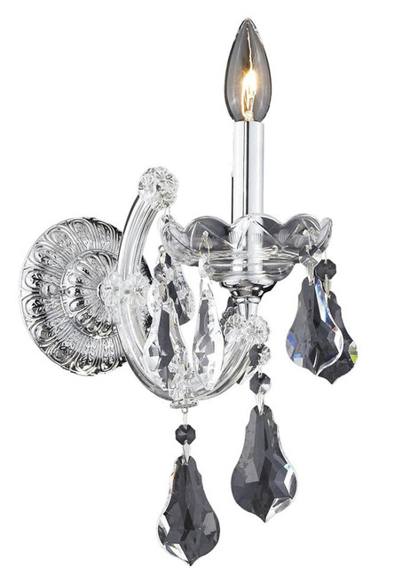 ELEGANT LIGHTING 2801W1C/RC  Maria Theresa 1-Light Wall Sconce, Chrome