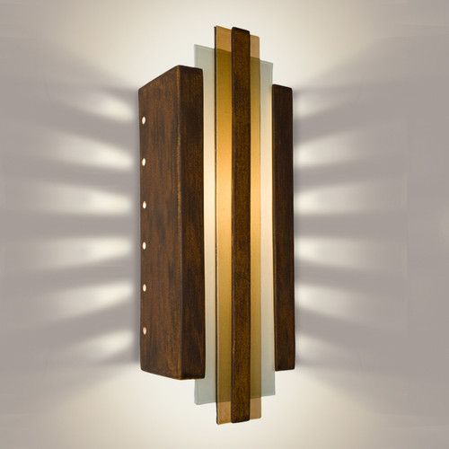 A19 Lighting RE113-BT-CM 1-Light Empire Wall Sconce Butternut and Caramel