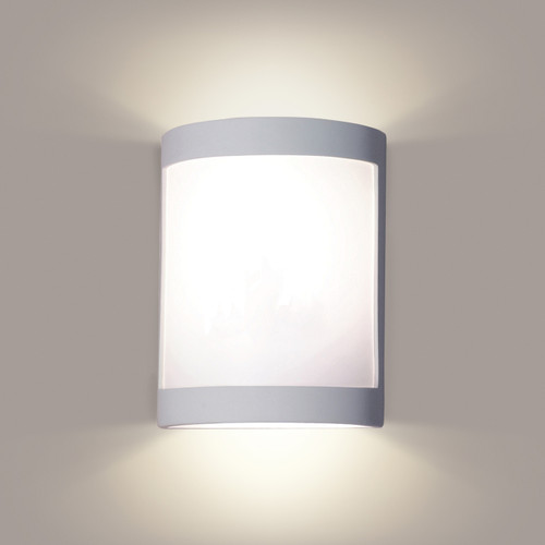 A19 Lighting F200 1-Light Lucidity Wall Sconce: Satin White
