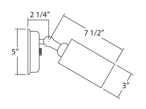NICOR LIGHTING 11518 50W Bronze Cylindrical Adjustable Bullet Light