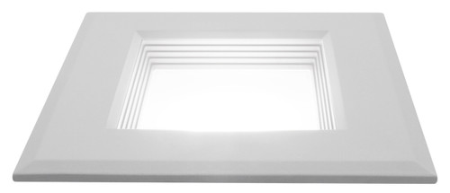 NICOR LIGHTING DQR5-10-120-2K-WH-BF 5 in. White Square LED Recessed Downlight in 2700K