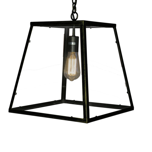 WAREHOUSE OF TIFFANY LD4013 Minerva 1-light Black Edison Lamp with Bulb WAREHOUSE OF TIFFANY LD4013 Minerva 1-light Black Edison Lamp with Bulb