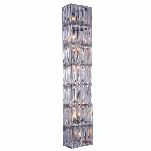 ELEGANT LIGHTING 2117W33C/RC  Cuvette 8-Light Wall Sconce, Vanity, Chrome