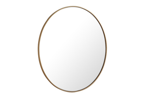 ELEGANT DECOR MR4045BR Metal frame Round Mirror 42 inch Brass finish