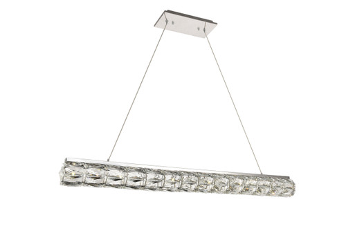 Elegant Lighting 3501D42C Valetta Integrated LED chip light Chrome Chandelier Clear Royal Cut Crystal