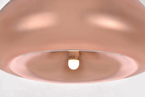 Living District LDPD2018 Reflection Collection Pendant D11in H7in Lt:1 Copper finish