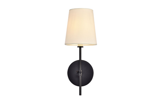 Living District LD6004W6BK Mel Collection Wall Sconce D5.5 H15 Lt:1 Black Finish