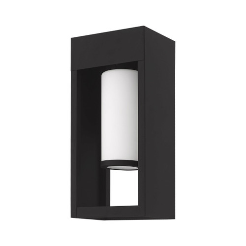 LIVEX LIGHTING 20982-04 Bleecker 1-Light Wall Lantern, Black