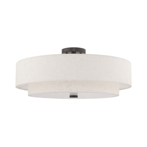 LIVEX LIGHTING 52139-92 Meridian 5-Light Ceiling Mount, English Bronze