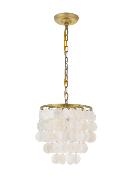 Living District LD5050D10BR Selene 1 light Brass Pendant