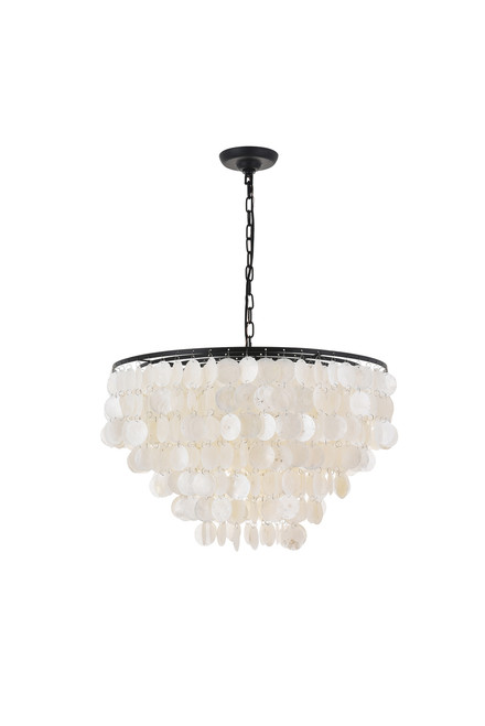 Living District LD5050D24BK Selene 6 light Black Pendant