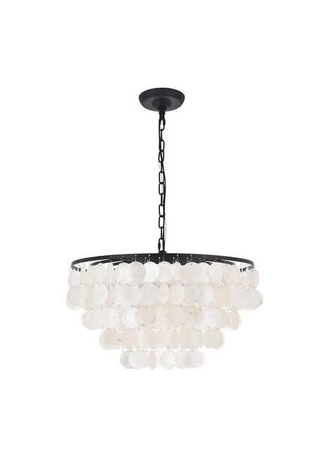 Living District LD5050D20BK Selene 4 light Black Pendant