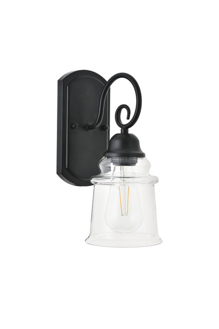 Living District LD4007W5BK spire 1 light Black Wall Sconce