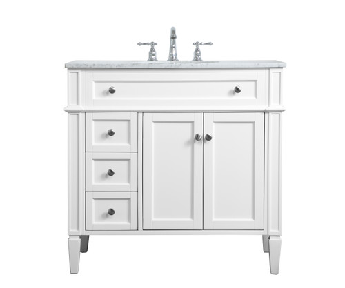 Elegant Decor VF12536WH Williams 36 inch single bathroom vanity in White