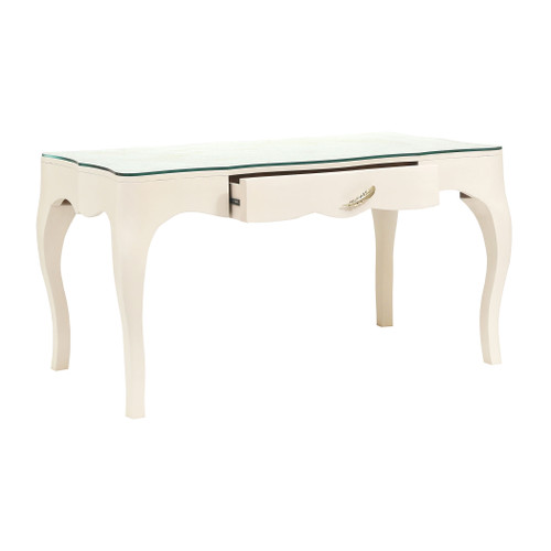 ELK HOME 7119002 Lightly Glass Top Desk