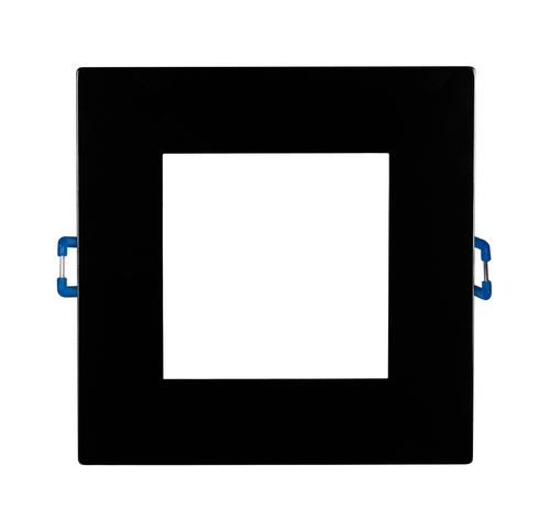 NICOR DLE621204KSQBK DLE6 Series 6 in. Square Black Flat Panel LED Downlight in 4000K