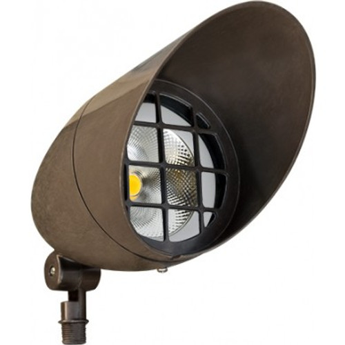 DABMAR LIGHTING FG23-LED12-RGBW-BZ FIBERGLASS HOODED SPOT LIGHT 12W A23 RGBW LED COB 120V, Bronze