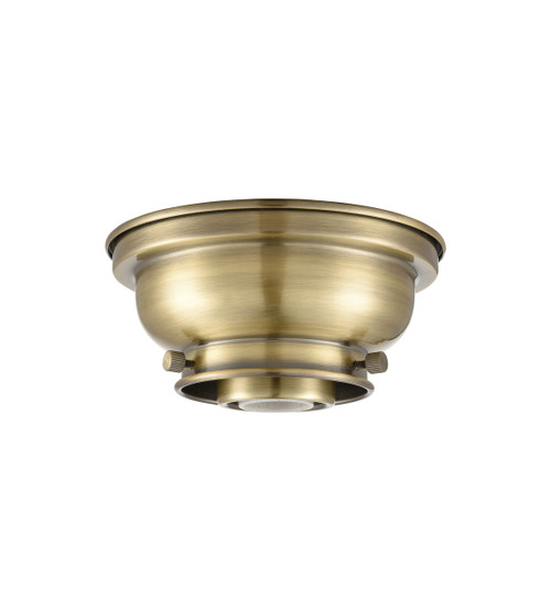 INNOVATIONS LIGHTING 623-1F-AB-G53 Small Bell 1 Light Flush Mount, Antique Brass