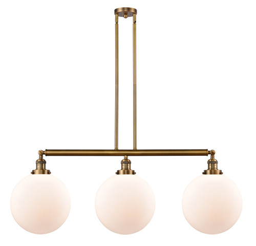 INNOVATIONS LIGHTING 213-BB-G201-12-LED XX-Large Beacon 3 Light Island Light, Brushed Brass