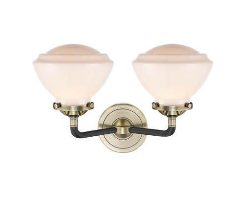 INNOVATIONS LIGHTING 284-2W-BAB-G321 Olean 2 Light Bath Vanity Light, Black Antique Brass