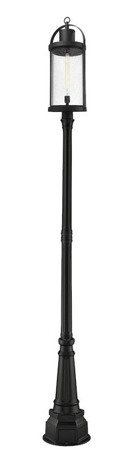 Z-LITE 569PHXL-564P-BK 1 Light Outdoor Post Mounted Fixture,Black