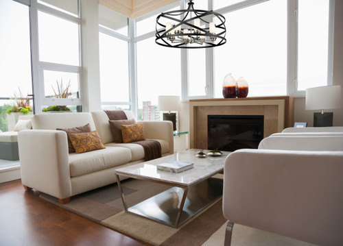 Z-LITE 481P30-MB-BN 8 Light Pendant,Matte Black + Brushed Nickel